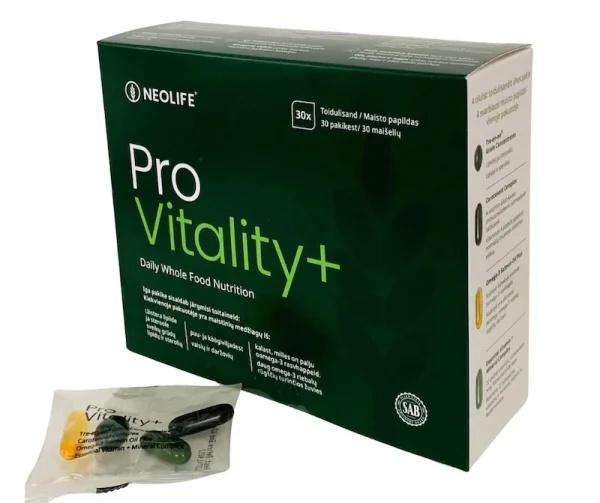Pro Vitality+, NeoLife vitaminai ir papildai vienoje pakuotėje